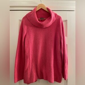 Talbots Vibrant Pink Cowl Neck Sweater